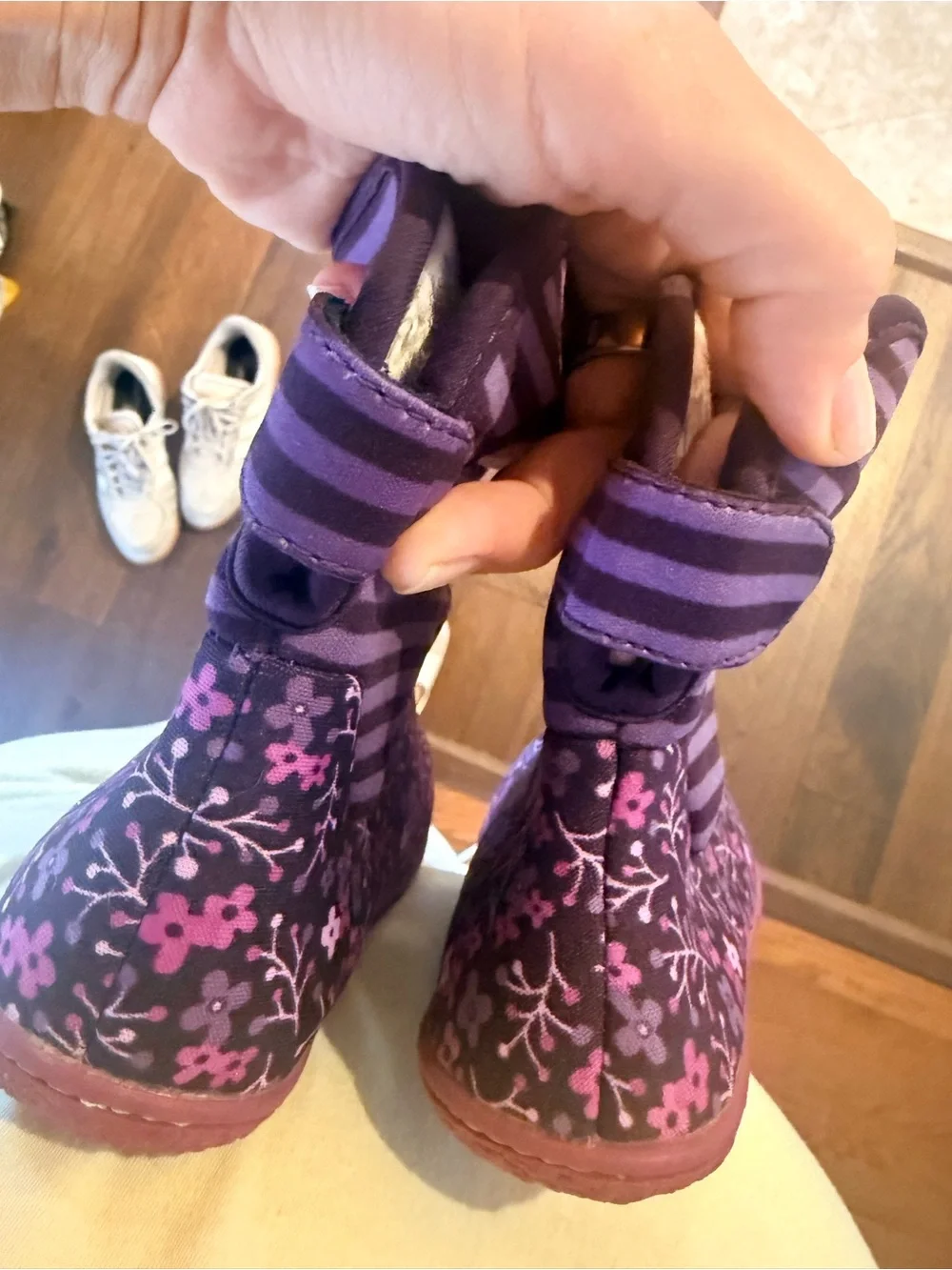 Bogs Kids Purple Slip-On Slippers